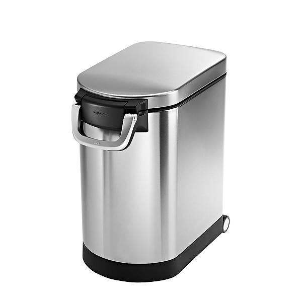 simplehuman Brushed Stainless Steel Pet Food Storage Can