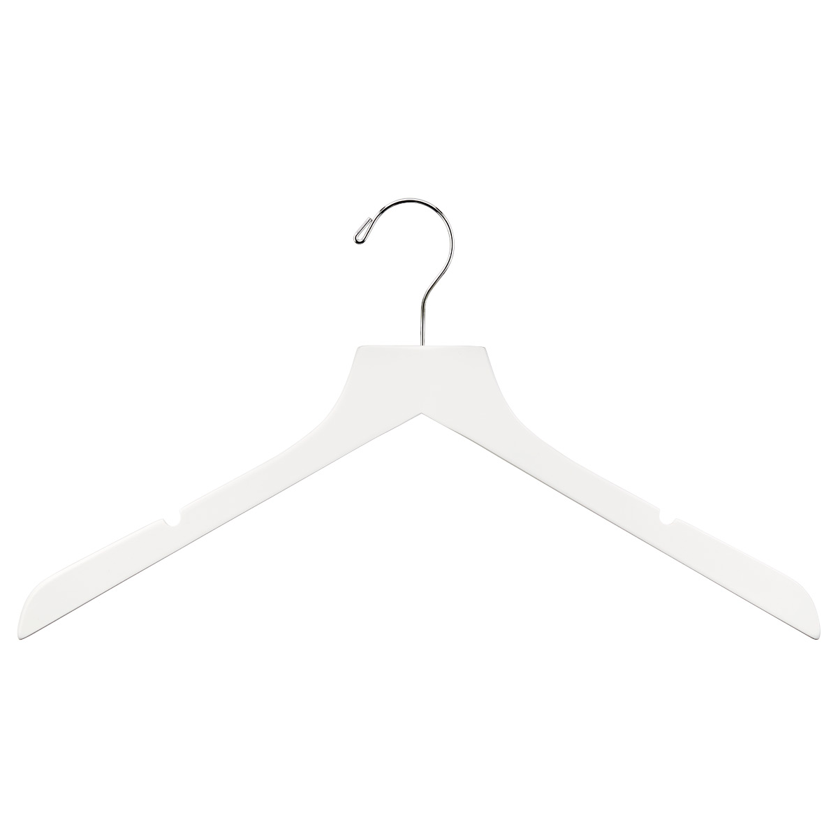 Slim Woods Shirt Hanger w/ Notches White Pkg/40