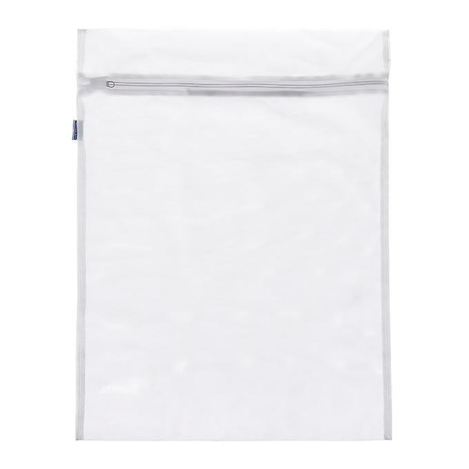 Medium Zippered Mesh Wash Bag White, 15" x 18" H | The Container Store