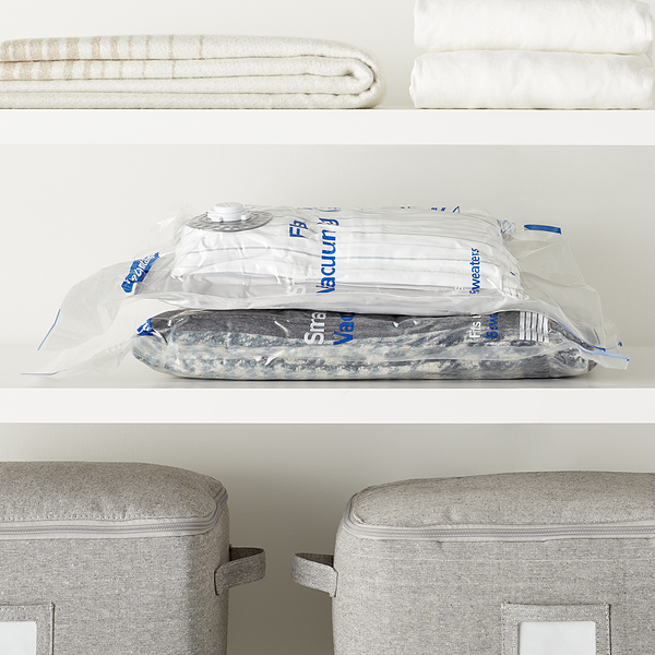 Variety Flat Vacuum Bag Clear Set of 3 | The Container Store