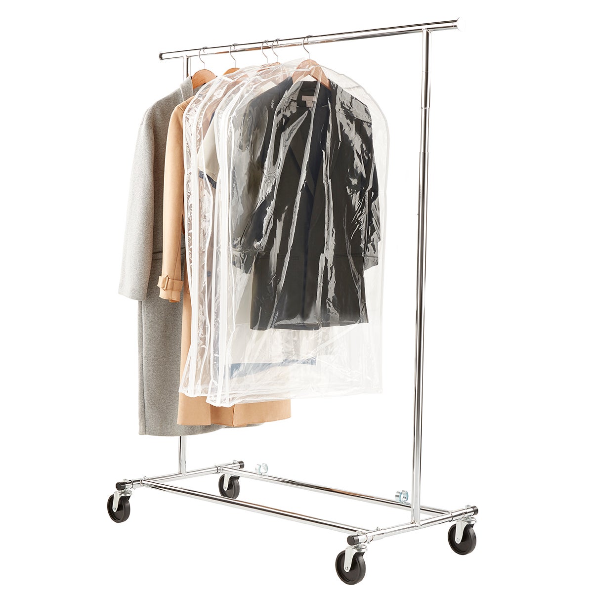 Removed MTMD- Chrome Metal Folding Commercial Clothes Rack