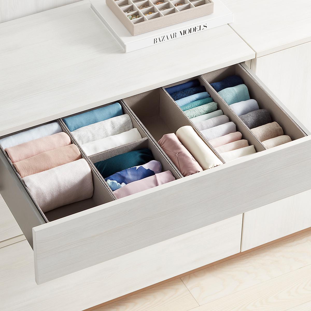 Grey Cambridge Drawer Organizers The Container Store