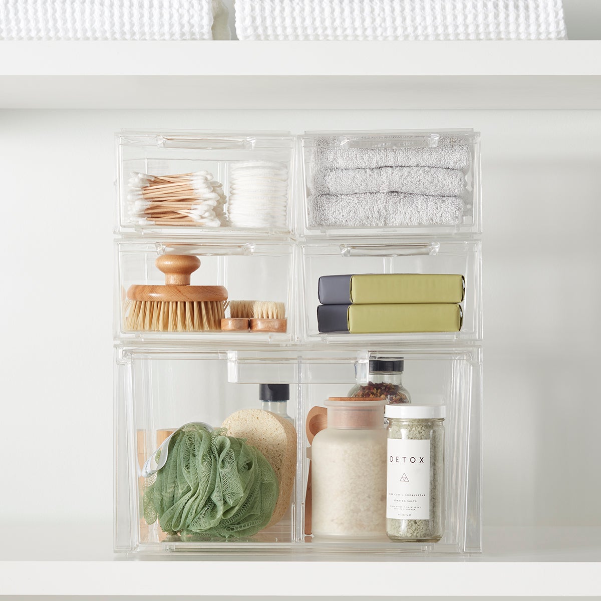 Clear Stackable Sweater Drawer