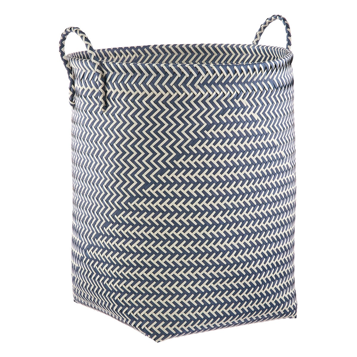 Laundry Hamper Blue/White