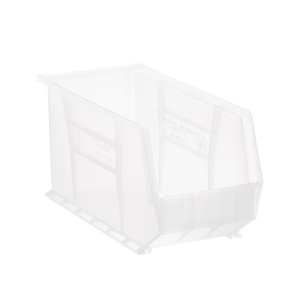 The Container Store 18 x 16-1/2 x 11 H Extra Large Clear Stackable Plastic Utility Bin - Each