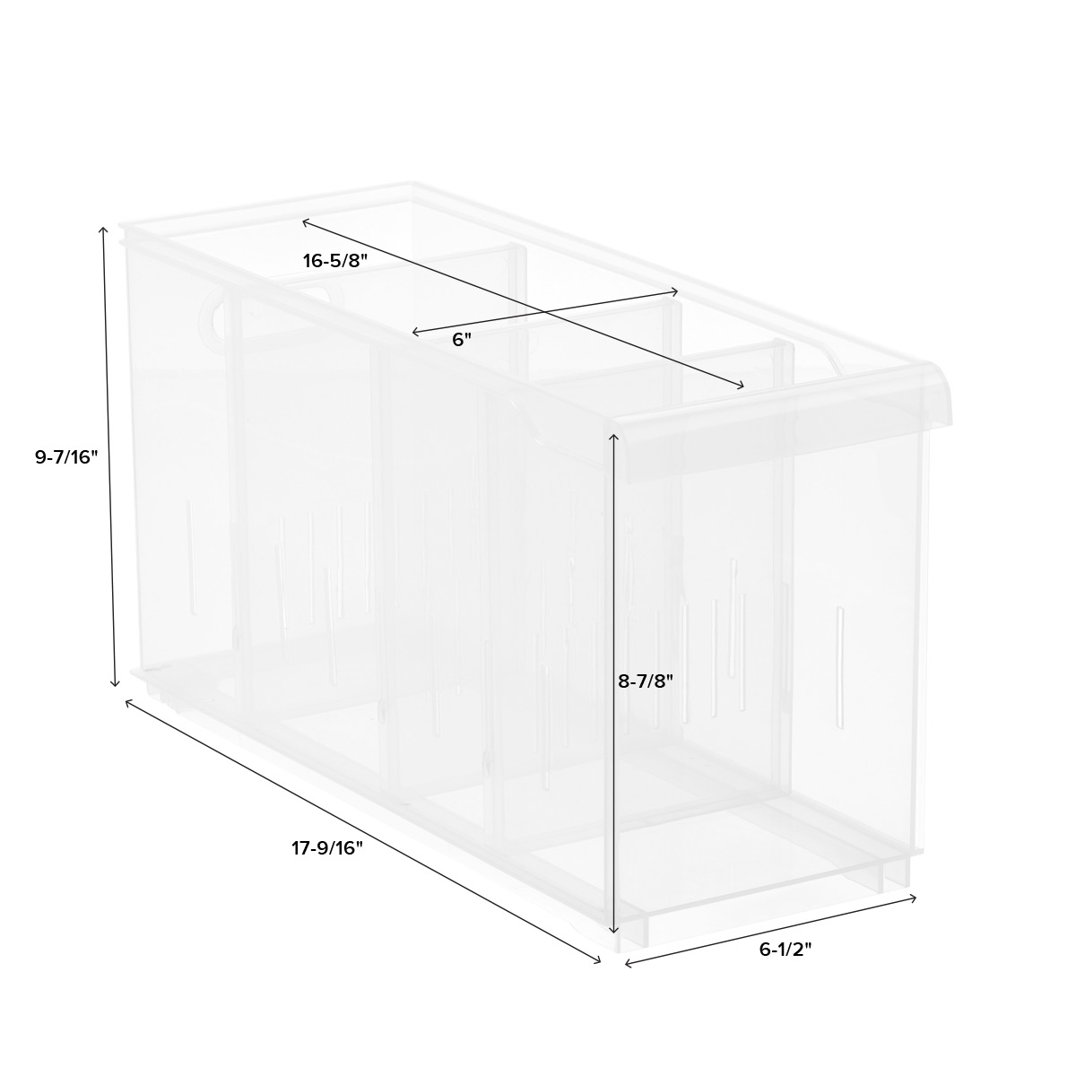 Glass Top Display Case With 16 Section Storage 8 1/4" X 7 1/4" X 2" 