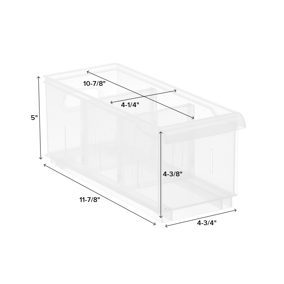 Clear Stackable Plastic Storage Bins The Container Store