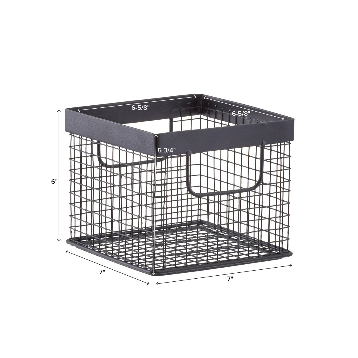 Design Ideas Black Wire Grid Storage Bins The Container Store