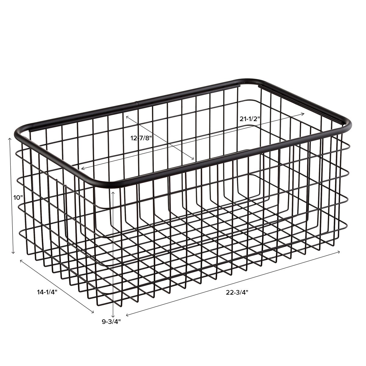 Urban Stacking Wire Baskets The Container Store