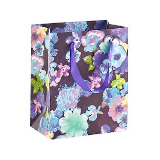 Purple & Blue Flower Gift Bag