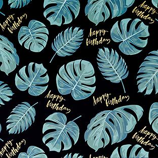Monstera Birthday Wrapping Paper