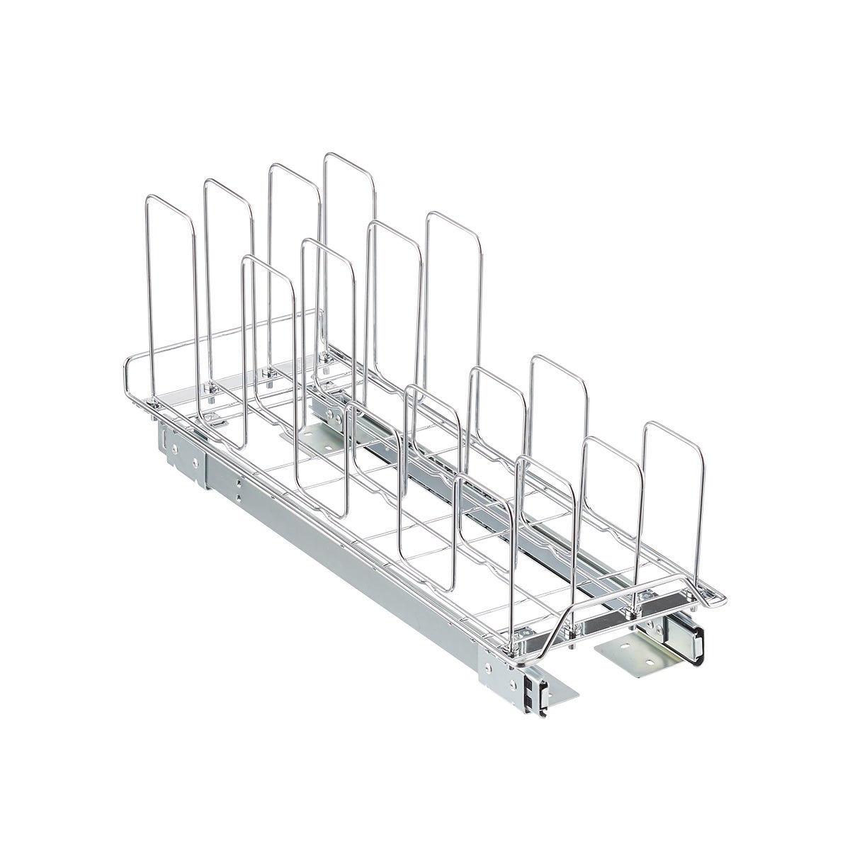 Chrome RollOut Lid Holder The Container Store