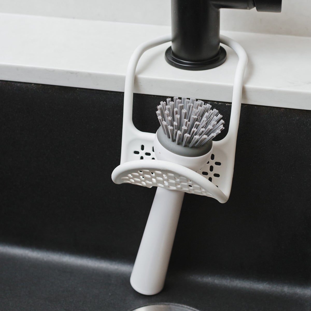 Umbra White Sling Flexible Sink Caddy The Container Store