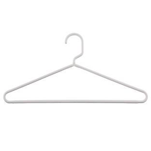 Heavy Duty Black Plastic Suit Hanger with Fixed Bar, (Box of 100) Sturdy  1/2 Inch Thick Coat Hangers with Square Topped Chrome Swivel Hook by The