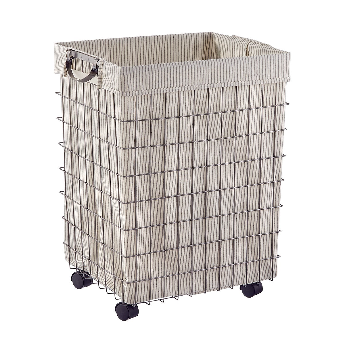 Harvest Rolling Hamper with Wheels The Container Store