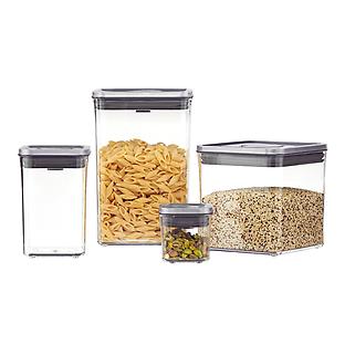Stoorg Airtight Food Storage Containers, 5 Pcs Push Top Container Set for  Kitchen Pantry Organisation - Ideal Kitchen Storage and Food Storage for