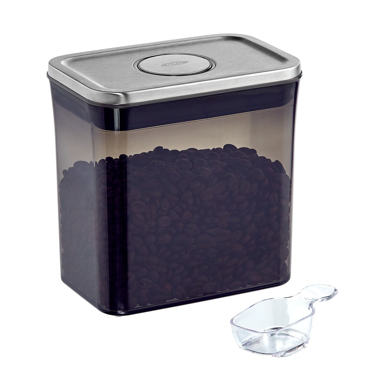 OXO Steel 1.7 qt. POP Coffee Canister The Container Store