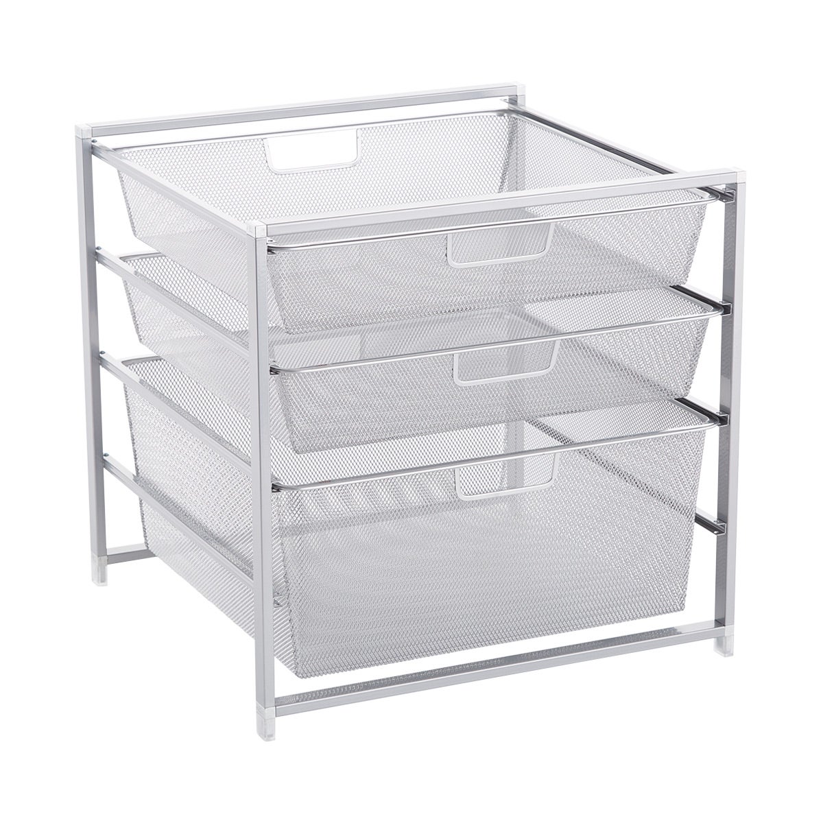 Elfa Medium Cabinet Drawer Solution Platinum