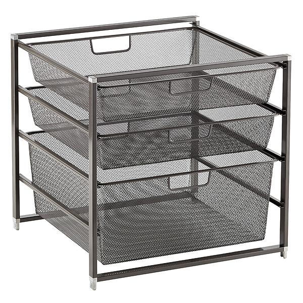 Elfa Graphite Mesh 2-Drawer Unit