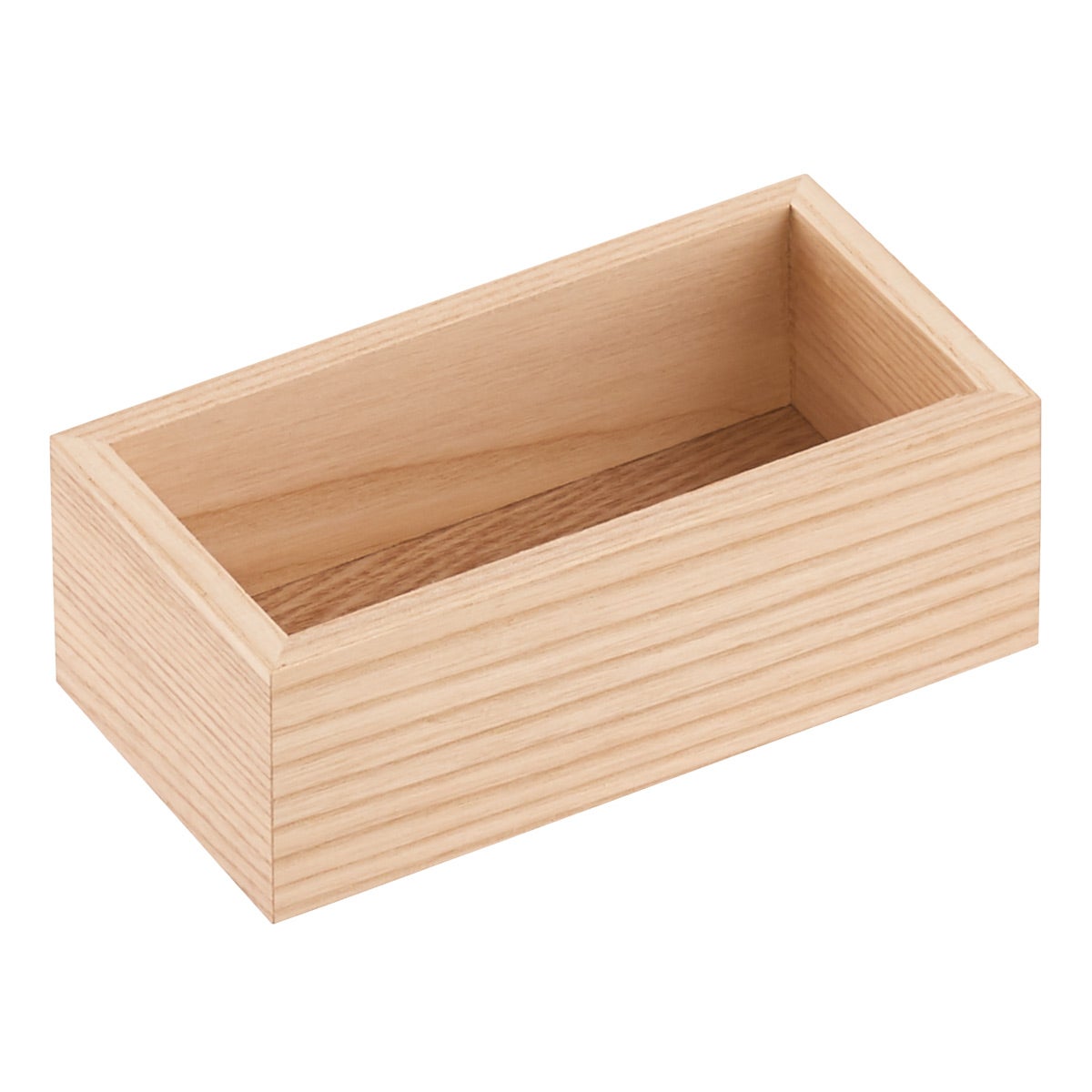 Stackable Ash Wood Drawer Organizers The Container Store