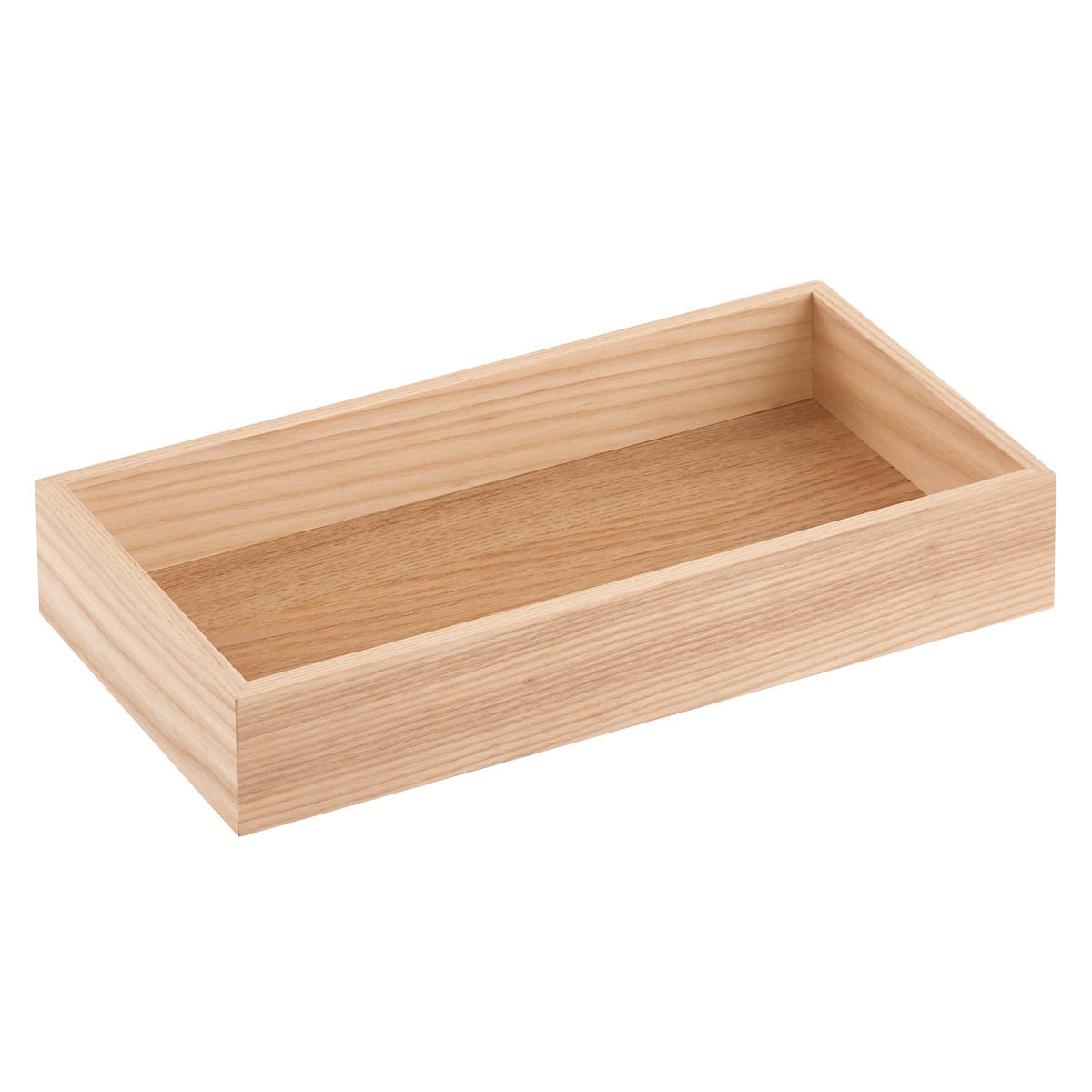 Stackable Ash Wood Drawer Organizers The Container Store