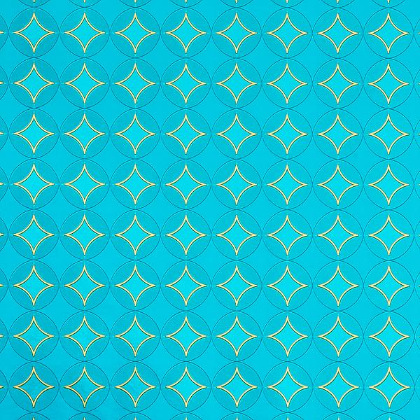 Geo Teal Wrapping Paper The Container Store