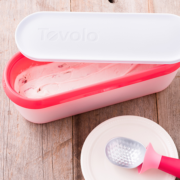 Elements By Tovolo 1 Qt Ice Cream Tub Lemon Yellow BPA Free Dishwasher Safe