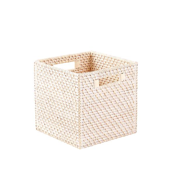 Rattan Storage Cube with Handles