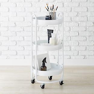 3 Tier Carts & Accessories - 3 Shelf Carts for Kitchen, Bathroom, Office &  More