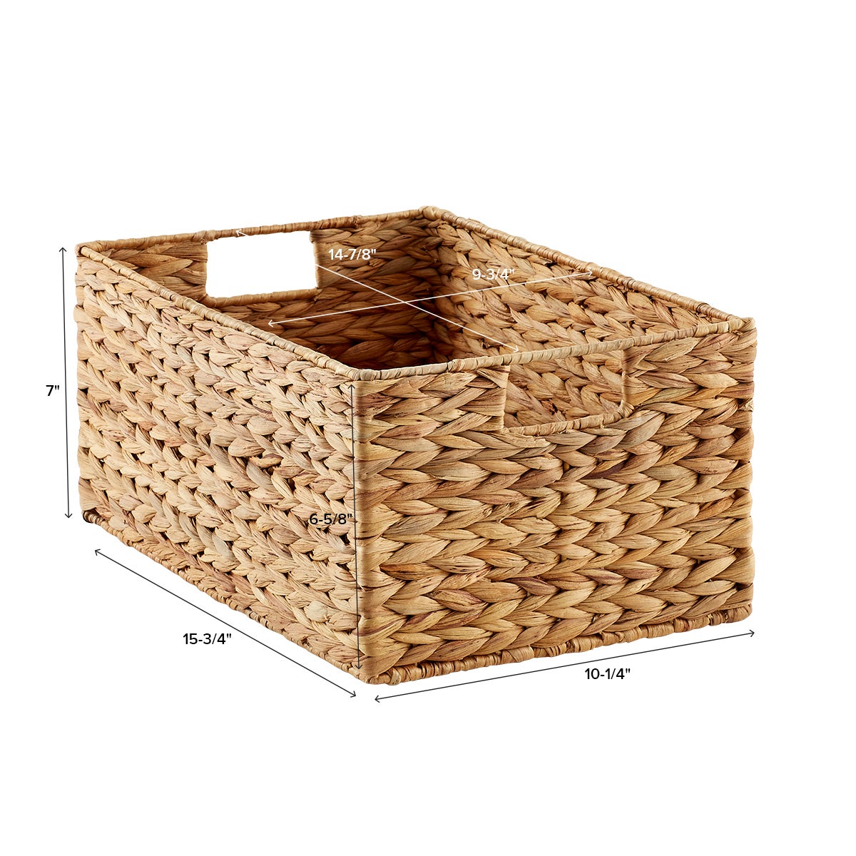Water Hyacinth Storage Bins with Handles The Container Store