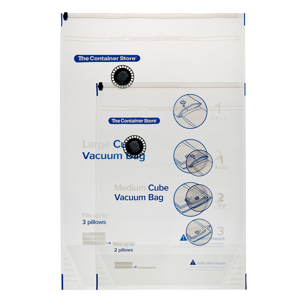 Variety Cube Vacuum Bags Set of 2 The Container Store