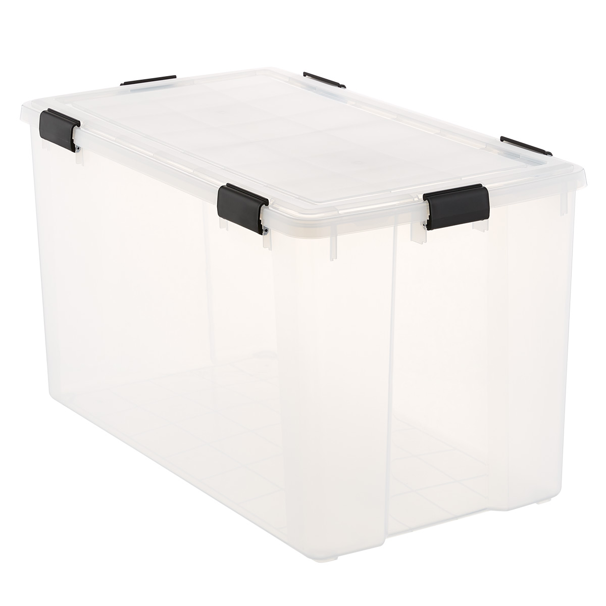 60 Litre XL Weathertight Airtight Clear Plastic Damp Area Dry Storage Boxes! 