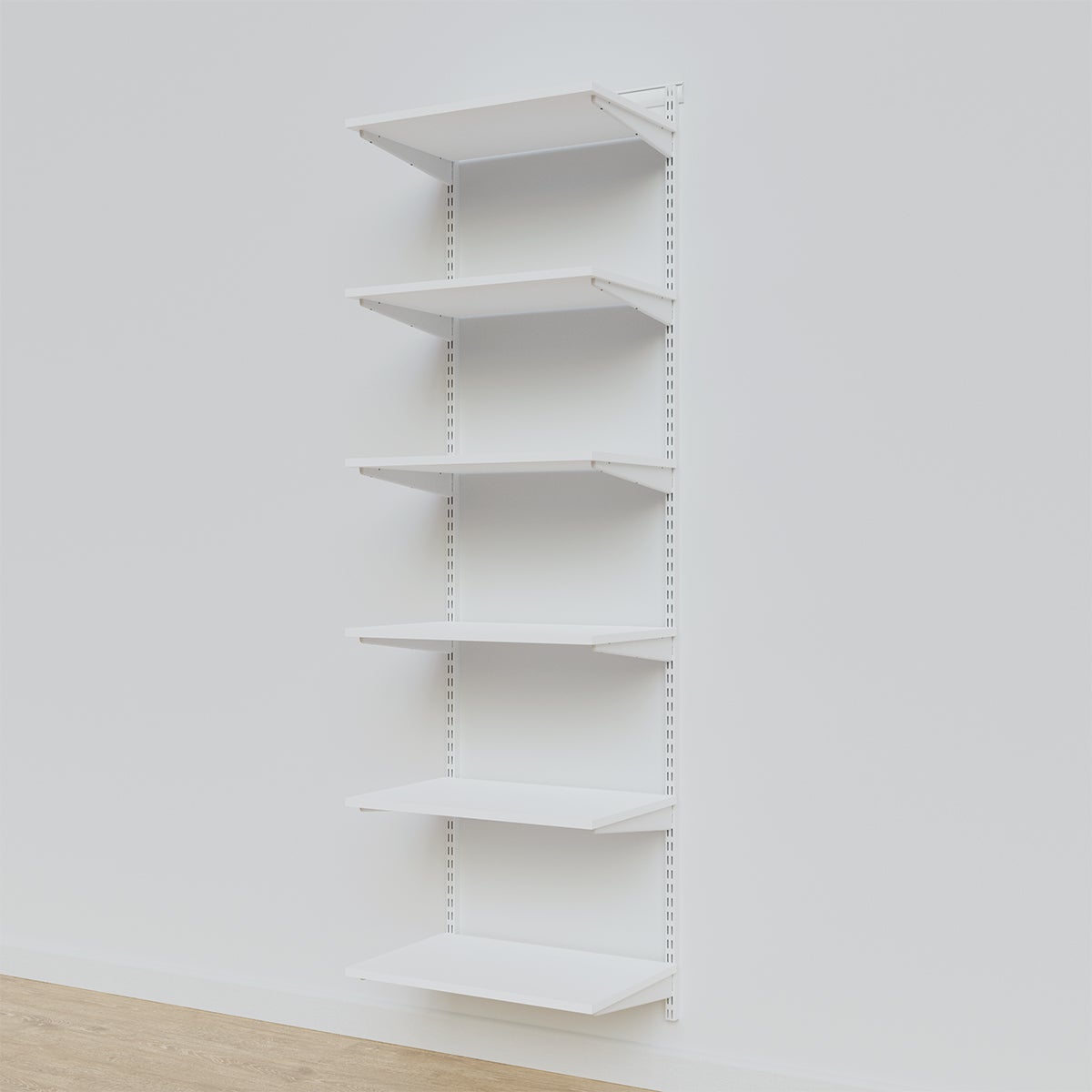 Elfa 2' White Melamine Basic Shelving Units for Anywhere The Container Store