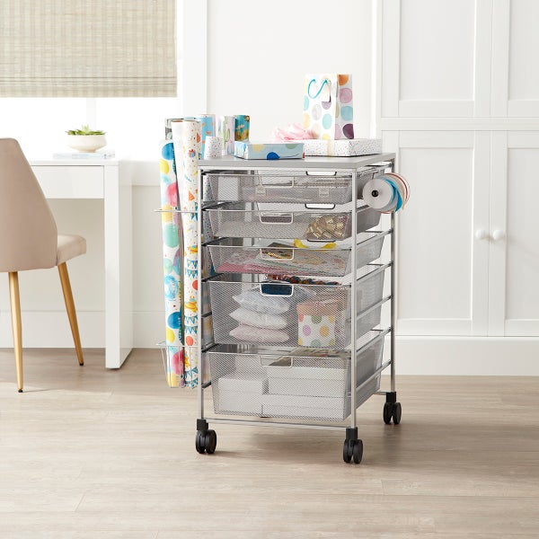 Elfa Gift Wrap Cart The Container Store