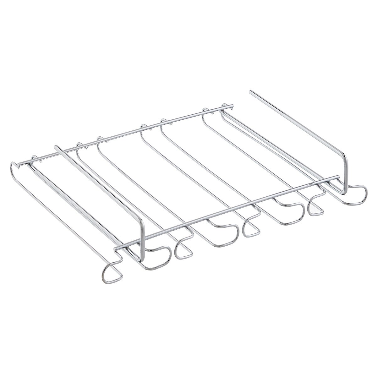 11/28cm Long in Chromed Steel Emuca 8929511 Single Row Under Cabinet stemware Rack 