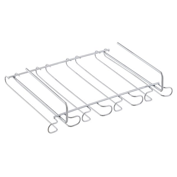 Chrome Undershelf Stemware Holder The Container Store