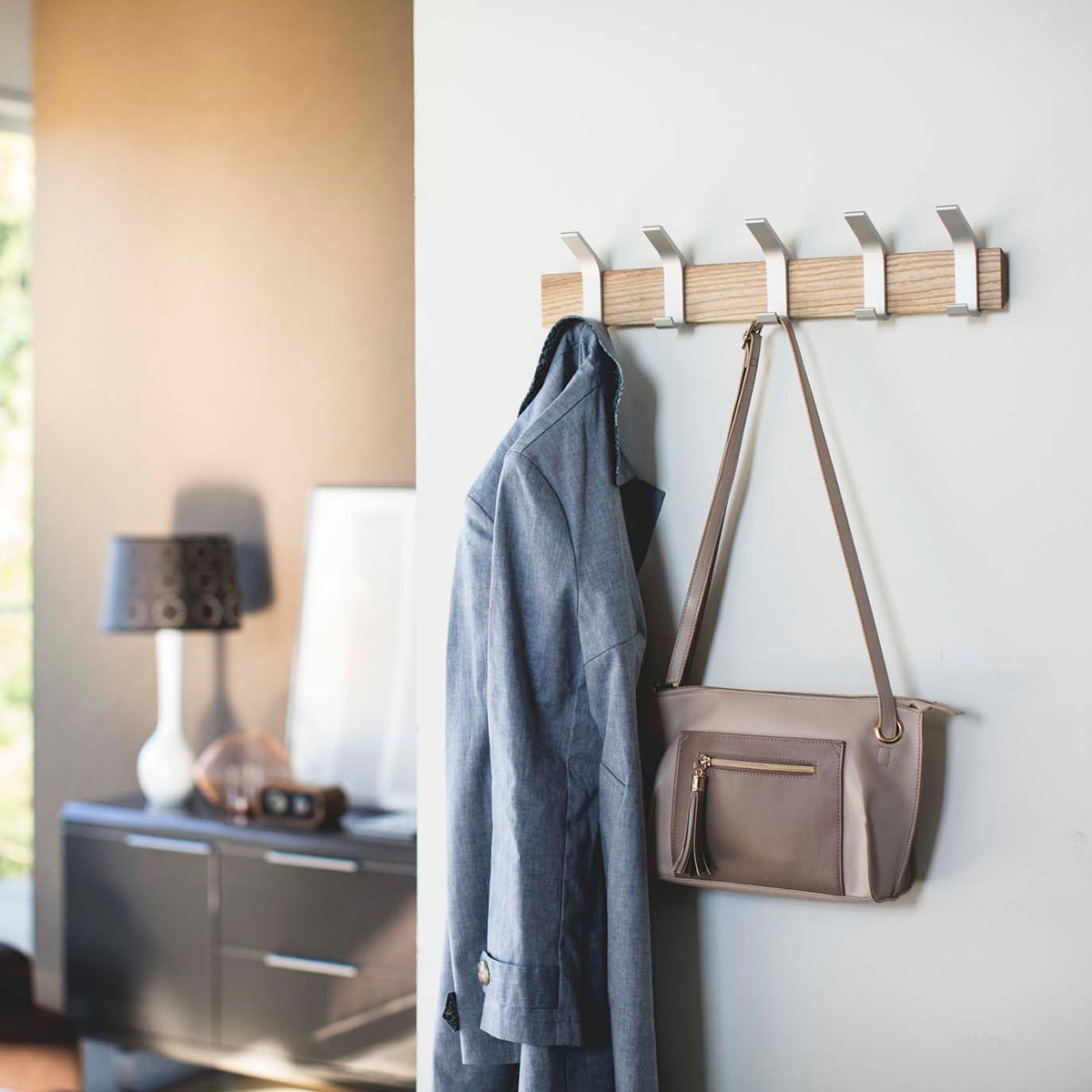 Yamazaki Rin WallMounted Coat Hook The Container Store