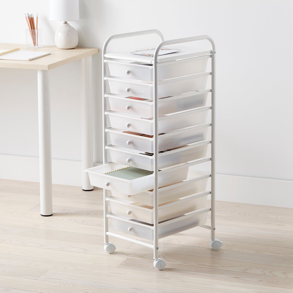 Translucent 10Drawer Rolling Cart The Container Store