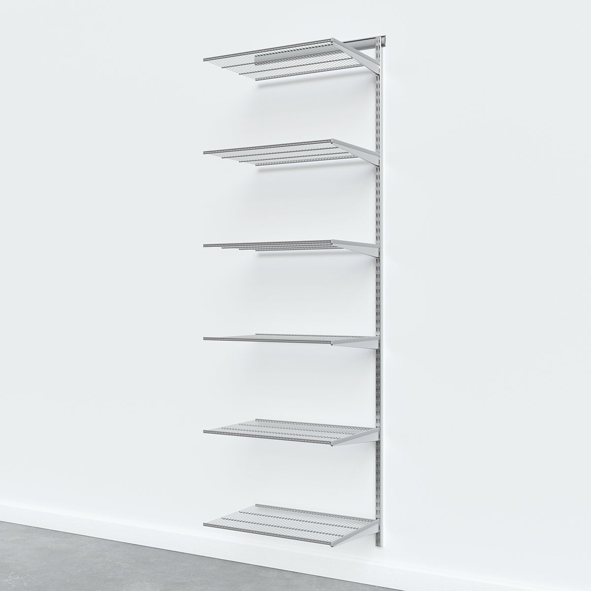 2' x 20" Elfa Classic Basic Shelving Add-On Platinum