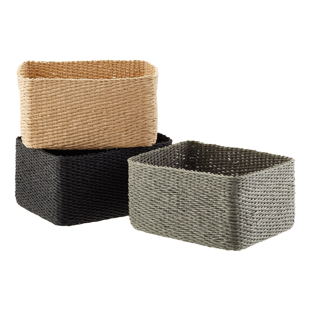 Woven Paper Bins The Container Store