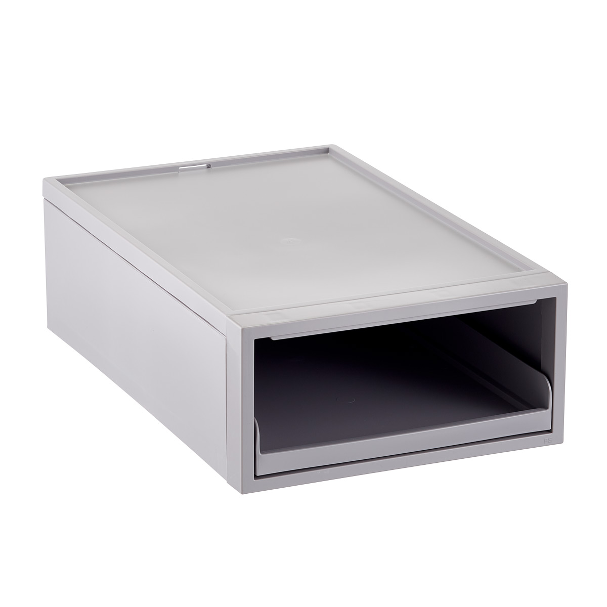 like-it Small Opaque Stacking Drawer Tray Light Grey