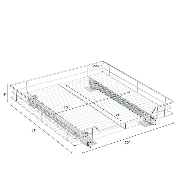 Chrome RollOut Drawers The Container Store