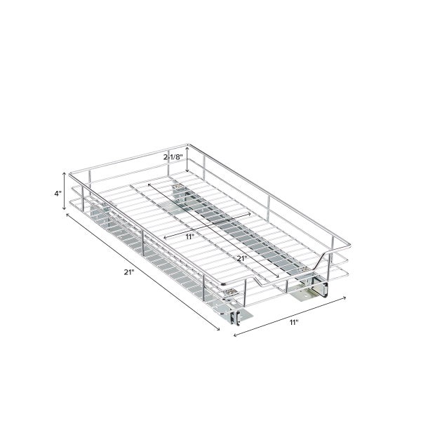 Chrome RollOut Drawers The Container Store