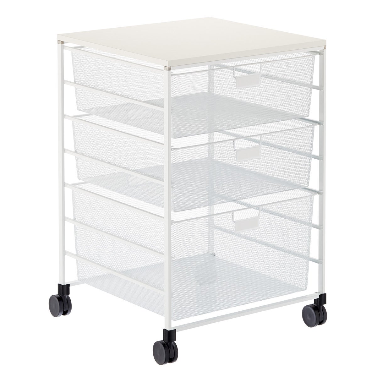 Elfa Wide Mesh Laundry Sorter White