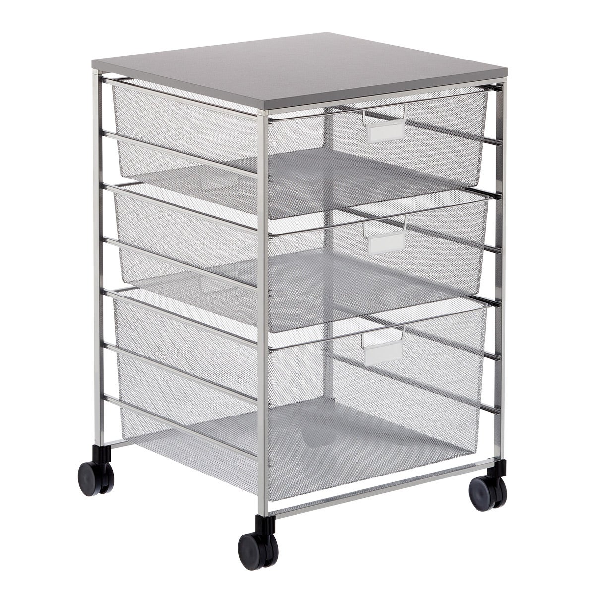Wide Mesh Laundry Sorter Platinum & Grey