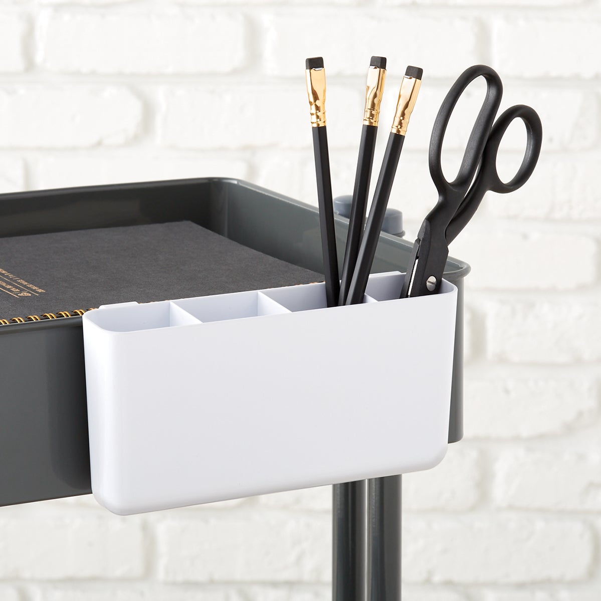 3Tier Cart Divided Accessory Organizer The Container Store