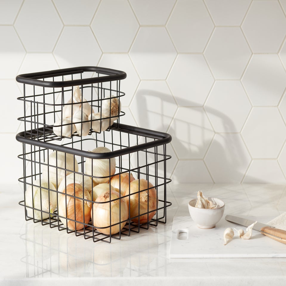 Urban Stacking Wire Baskets The Container Store