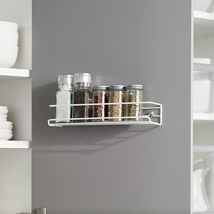 White single discount wire spice rack