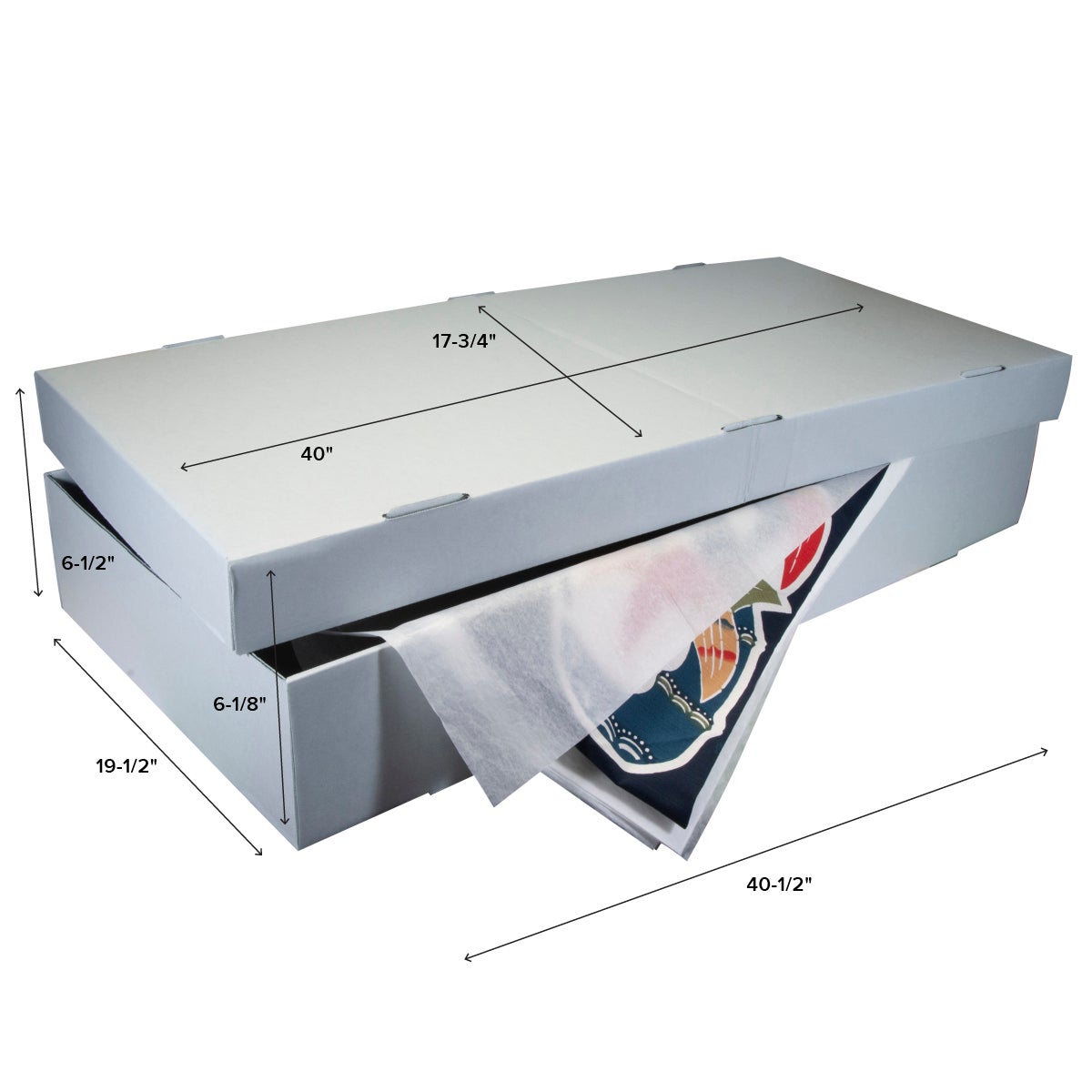 University Products Archival Under Bed Garment Storage Box The