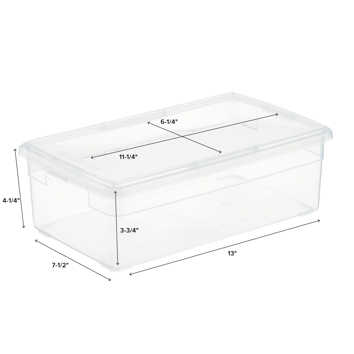 Pack of 25 Square Clear Plastic Storage Tubes 2" Tall 
